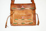Antique African Tuareg Moroccan Shoulder Leather Bag 1960's Collectible