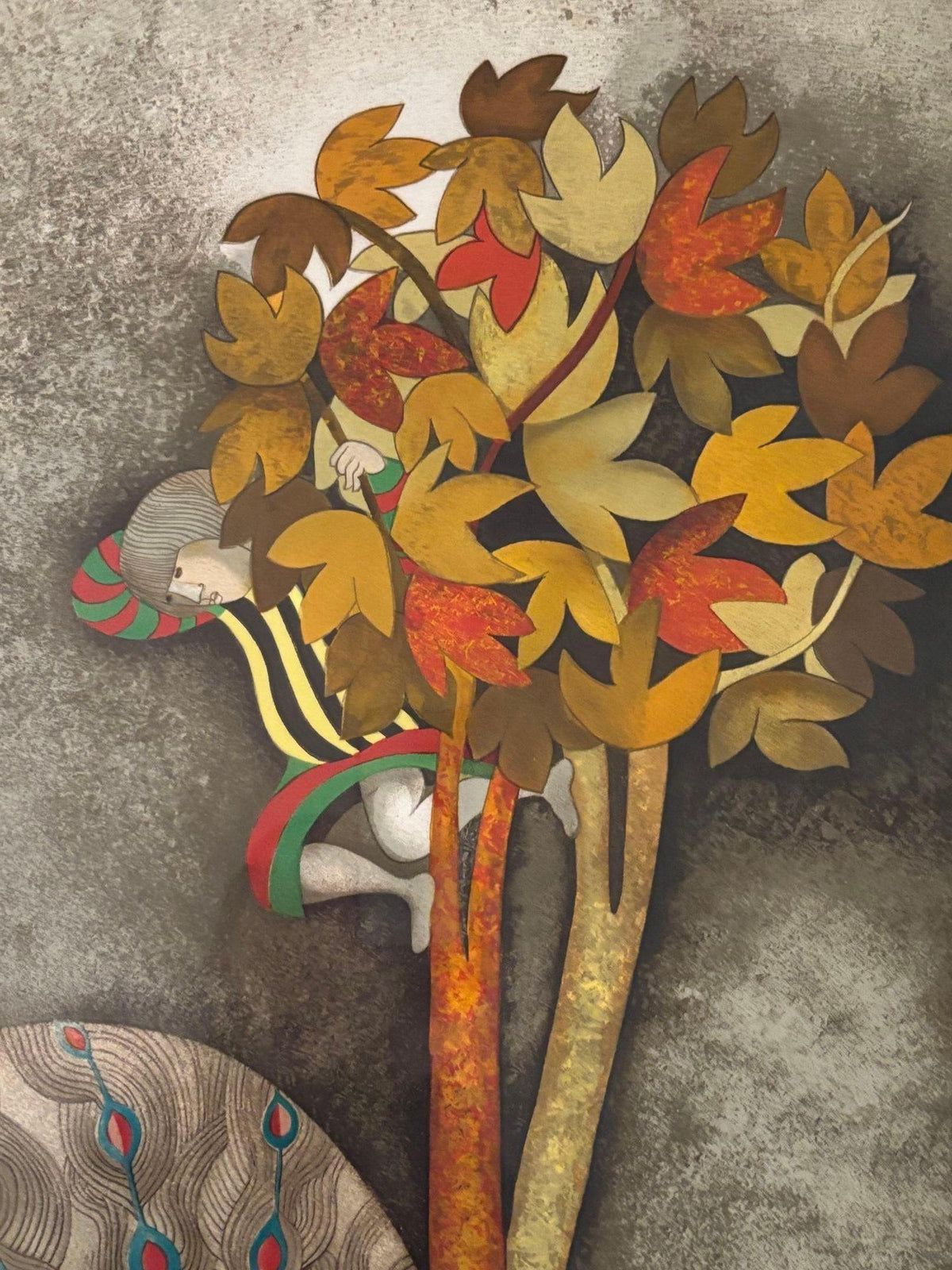 Graciela Rodo Boulanger Peacock For Sophie Signed and Numbered Lithograph 1979 — additional view 9