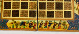 Vintage Persian Micro Mosaic Chess Game Box