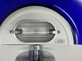 Postmodern Italian Cobalt Blue Murano Glass & Chrome Wall Sconce, 1980s 1 of 7