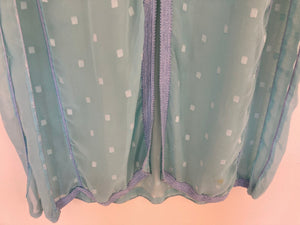 Vintage Moroccan Kaftan in Turquoise Cheer Fabric