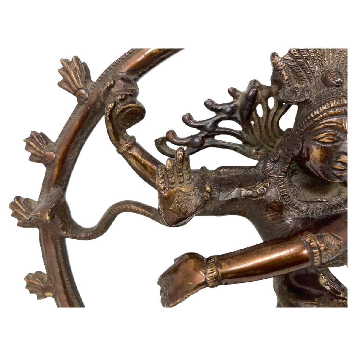 Asian Dancing Hindu Bronze Copper Shiva Nataraja Circa 1950 — additional view 13