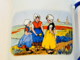 Antique Victoria China Czechoslovakia Porcelain Milk Jug | Hand-Painted Dutch Children Scene, circa 1940s