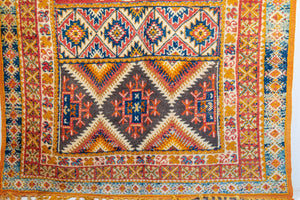 Moroccan Vintage Boujad Berber Rug 1960s