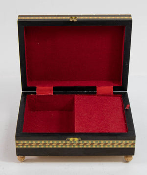 Granada Moorish Spain Inlaid Marquetry Jewelry Music Box