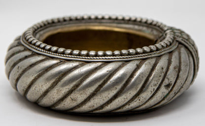 Antique Ethnic North African Moroccan Silver Anklet Ashtray Catchall Dish