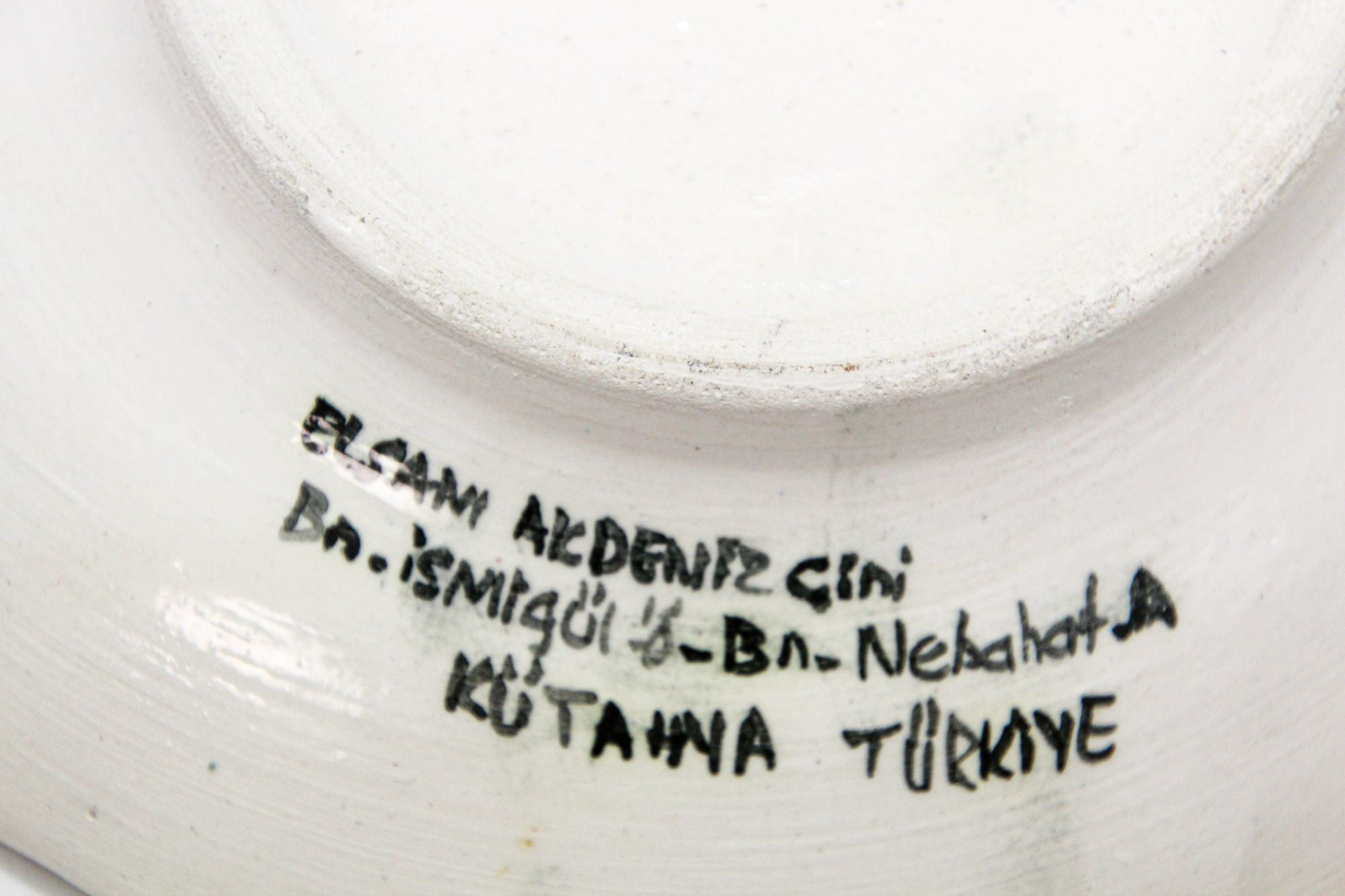 Islamic Ceramic Plate in the Iznik Style Hand Painted in Turkey 1950s