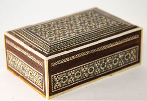 1940s Mother of Pearl Inlaid Decorative Middle Eastern Islamic Box