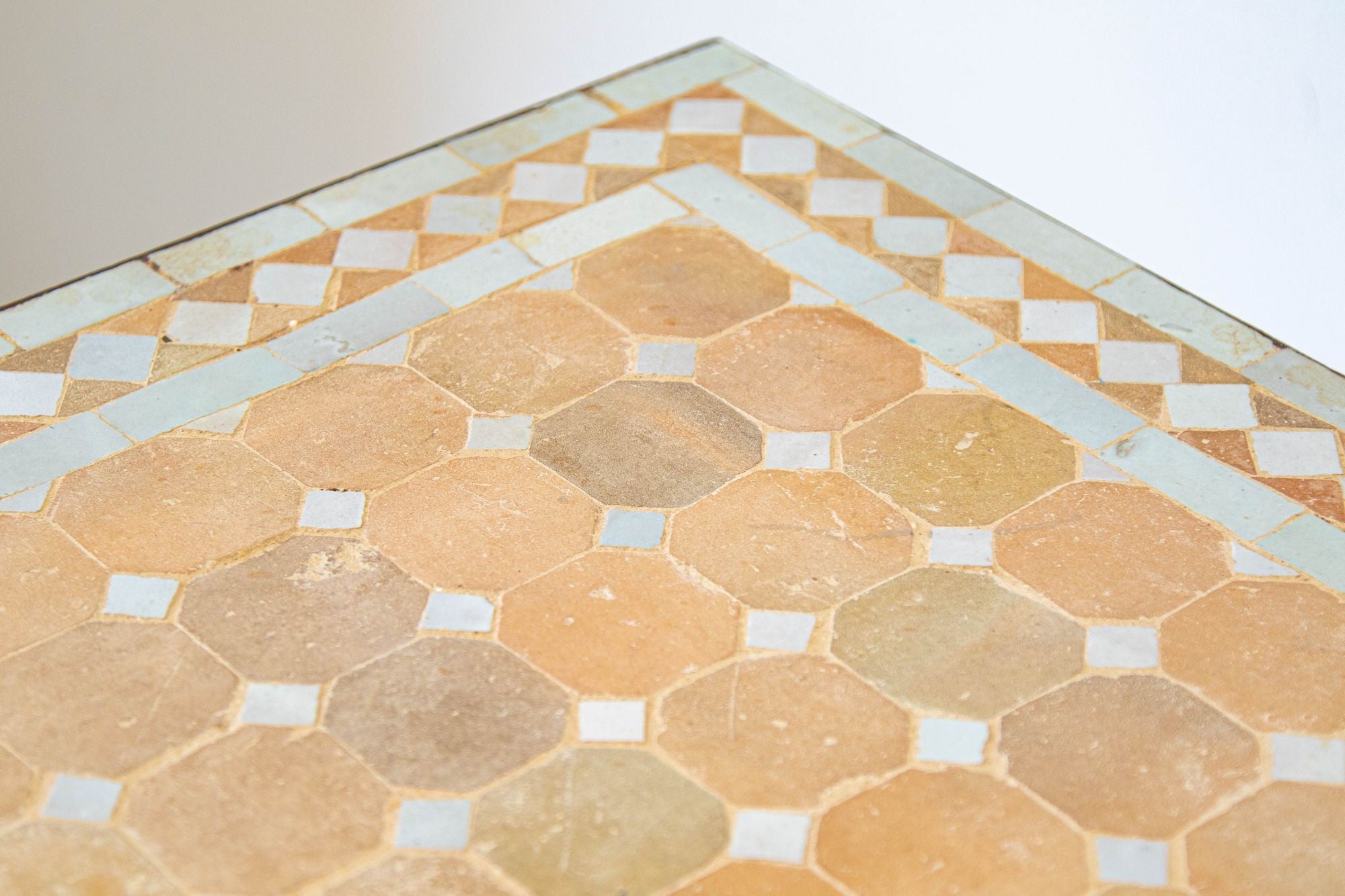 Vintage Moroccan Mosaic Outdoor Tile Table