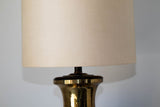 Polished Brass Large Scale Hollywood Regency Moroccan Urn Table Lamp 1950's
