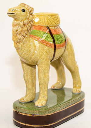 Vintage Porcelain Camel Sculptures Figurines Bookends