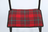 Jacques Adnet Valet Leather Wrapped with Original Tartan Plaid