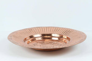 Hanging Round Copper Asian Metal Bowl