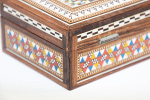 Middle Eastern Mosaic Moorish Box Inlaid
