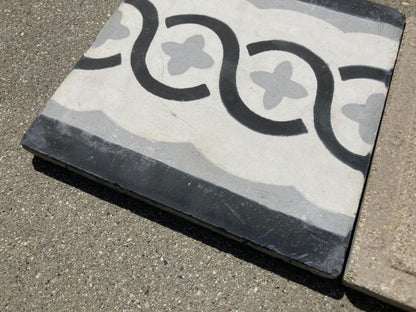 Moroccan Encaustic Cement Tile Sample with Modern Design