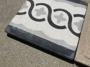 Moroccan Encaustic Cement Tile Sample with Modern Design