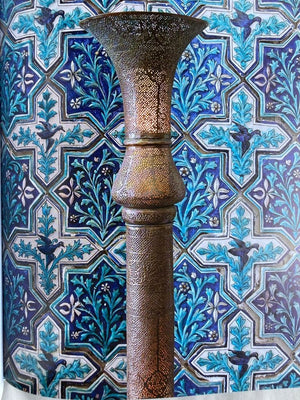 Antique 19th Century Brass Islamic Middle Eastern Persian Floor Lamp
