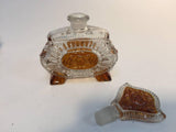 Vintage 1930s Art Deco Karl Palda Crystal Vanity Set of Three Pieces