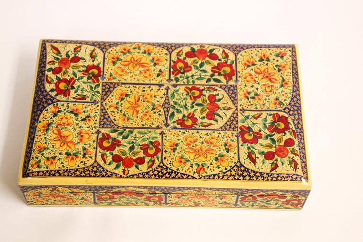 Hand Painted Rajasthani Lacquer Decorative Box