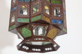 Late 20th Century Moroccan Moorish Hanging Glass Lantern
