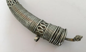 Traditional Silver Torque Necklace Chocker from Rajasthan India