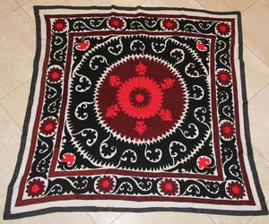 Vintage Samarkand Suzani, Uzbekistan