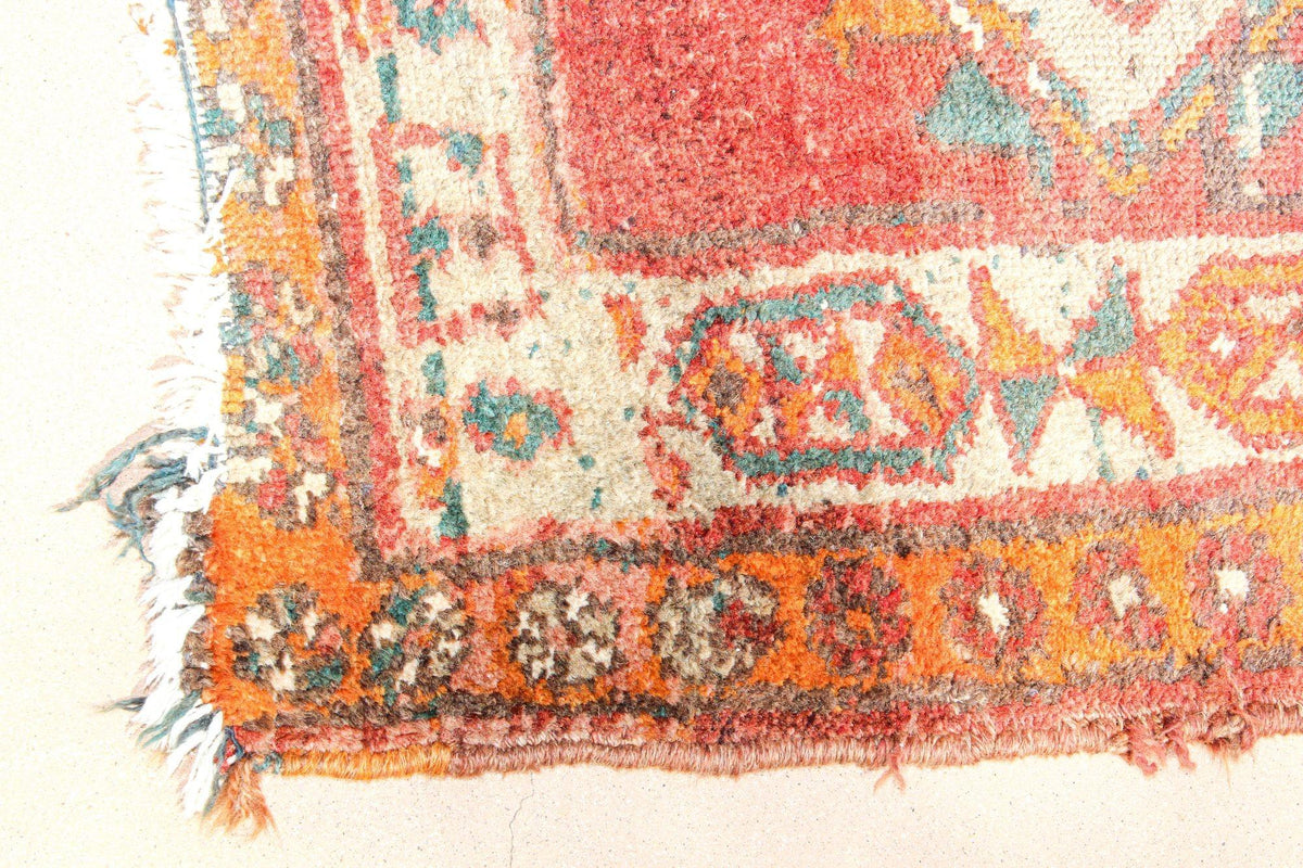 1950s Hand Knotted Vintage Carpet Rug Runner from Turkey — Turkey
