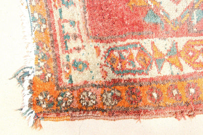 1950s Hand Knotted Vintage Carpet Rug Runner from Turkey — Turkey