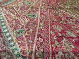 Large Mughal-Style Embroidered Silk Textile, Rajasthan, India, circa 1950