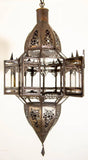 Moroccan Hanging Glass Lantern in Moorish Star Shape
