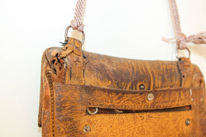 Vintage Moroccan Messenger Leather Bag