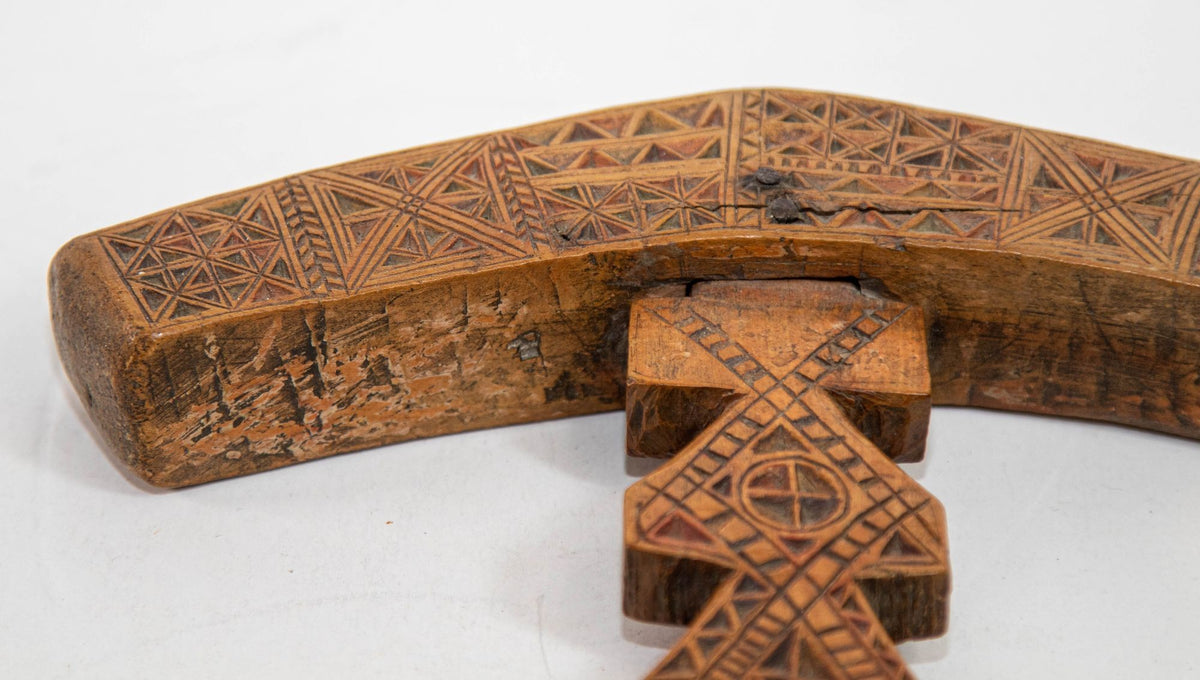 Moroccan Berber Wooden Sugar Hammer Marteau a Sucre Deggaga