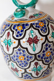 Moroccan Ceramic Glazed Water Jug Handcrafted in Fez Morocco
