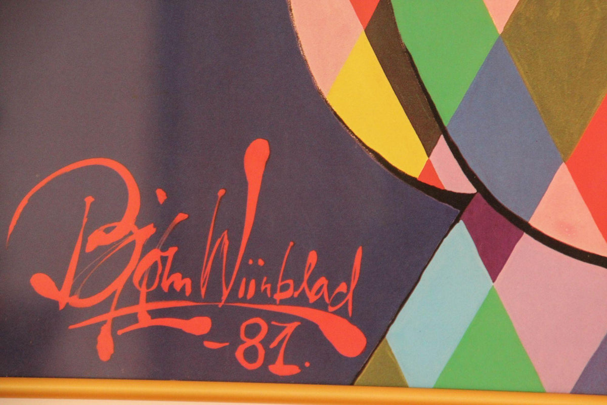 Vintage Bjorn Wiinblad Tivoli Gardens Poster Copenhagen, Denmark, 1981 — additional view 9