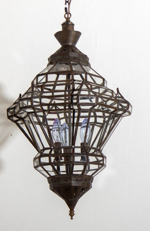 Moroccan Clear Glass Lantern Moorish Granada Spanish Style