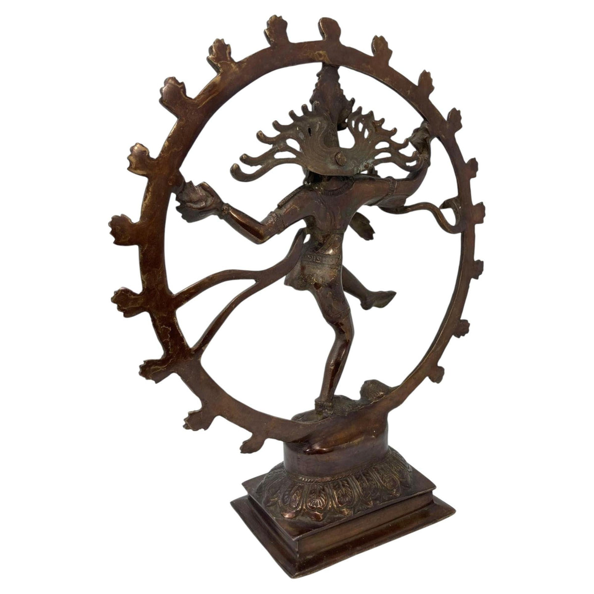 Asian Dancing Hindu Bronze Copper Shiva Nataraja Circa 1950 — additional view 2