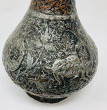 19th Century Tinned Copper Indo-Persian Islamic Vase