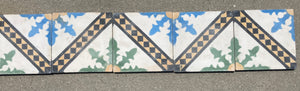 Moroccan Hand-Painted Cement Tile with Traditional Fez Design