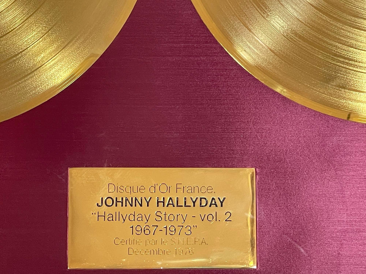 Official Gold Record Award France Johnny Halliday Story 1967-1973 Vol.2 — additional view 8