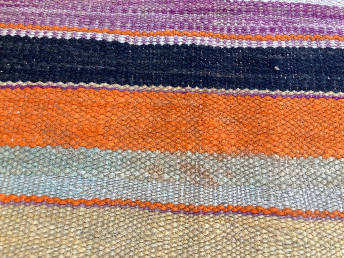 1960s Moroccan Tribal Rug Handwoven North African Ethnic Textile Floor Covering