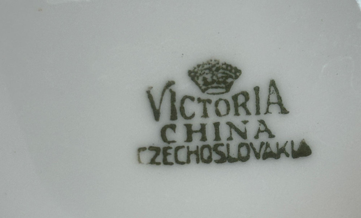 Victoria China Czechoslovakia logo on a white background