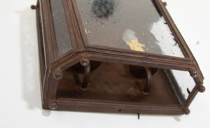 Iron Wall Lantern Antique Rust with Glass 1 of 6 for Outdoor European Style
