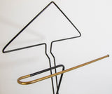 Vintage Folding Valet Metal Stand by Fratelli Reguitti 1950s