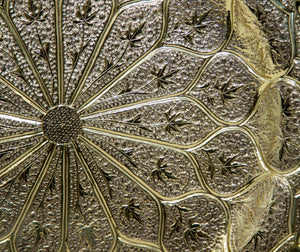 Moroccan Brass Tray Moorish Islamic Metalwork 13 inches Diameter