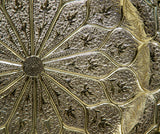 Moroccan Brass Tray Moorish Islamic Metalwork 13 inches Diameter
