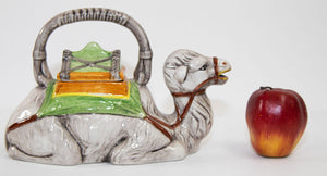 Vintage Hand Painted Resting Camel Porcelain Tea Pot