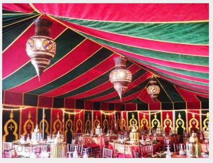 Hand-Crafted Moroccan Caidale Tent by Berber Tribes, 20 ft x 40 ft