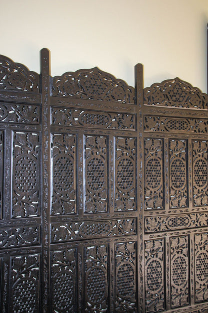 Hand-Carved Indo-Portuguese Moorish Queen Four-Poster Bed, India, 2000