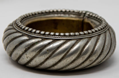 Antique Ethnic North African Moroccan Silver Anklet Ashtray Catchall Dish