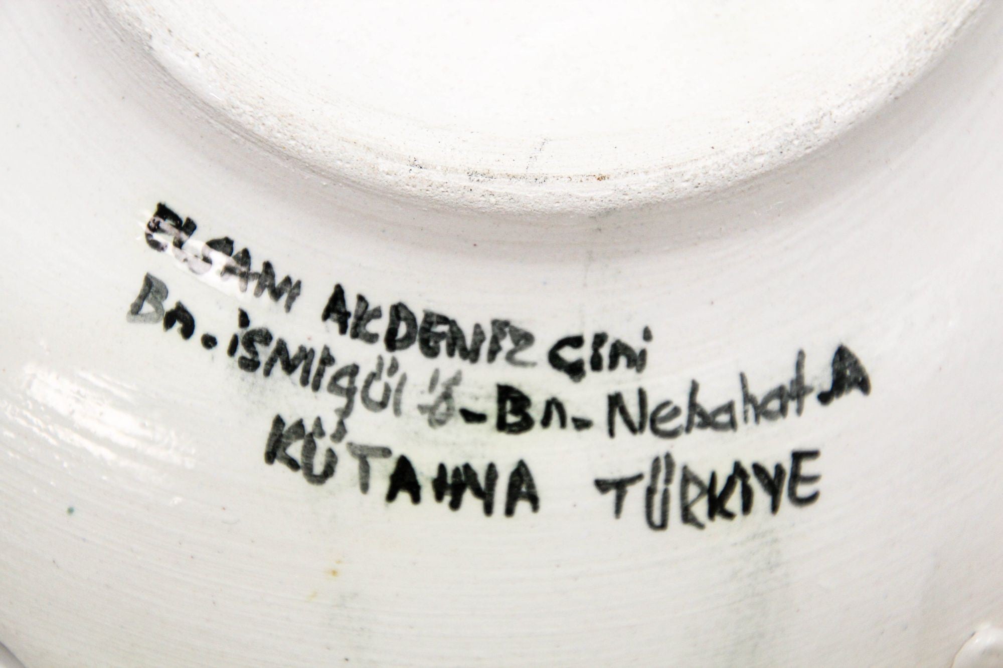 Islamic Ceramic Plate in the Iznik Style Hand Painted in Turkey 1950s